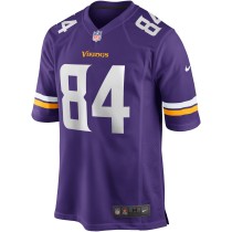 Men's Minnesota Vikings Randy Moss Number 84 Nike Purple Game Retired Player Jersey