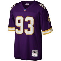 Men's Minnesota Vikings John Randle Number 93 Mitchell & Ness Purple Legacy Replica Jersey