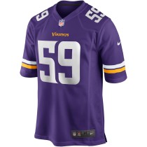 Men's Minnesota Vikings Matt Blair Number 59 Nike Purple Game Retired Player Jersey