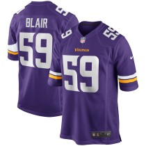 Men's Minnesota Vikings Matt Blair Number 59 Nike Purple Game Retired Player Jersey