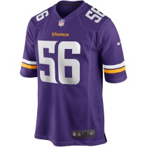 Men's Minnesota Vikings Chris Doleman Number 56 Nike Purple Game Retired Player Jersey