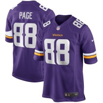 Men's Minnesota Vikings Alan Page Number 88 Nike Purple Game Retired Player Jersey