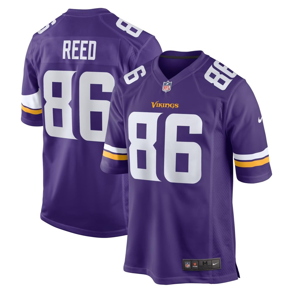 Men's Minnesota Vikings Jake Reed Number 86 Nike Purple Retired Player Game Jersey