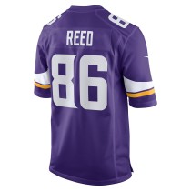 Men's Minnesota Vikings Jake Reed Number 86 Nike Purple Retired Player Game Jersey