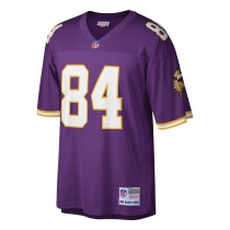 Men's Minnesota Vikings Randy Moss Number 84 Mitchell & Ness Purple Retired Player Legacy Replica Jersey