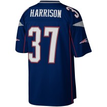 Men's New England Patriots Rodney Harrison Number 37 Mitchell & Ness Navy Legacy Replica Jersey