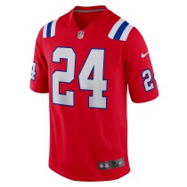 Men's New England Patriots Ty Law Number 24 Nike Red Retired Player Alternate Game Jersey