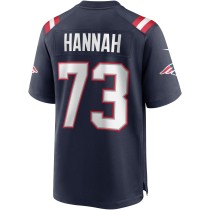 Men's New England Patriots John Hannah Number 73 Nike Navy Game Retired Player Jersey