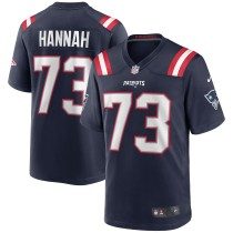 Men's New England Patriots John Hannah Number 73 Nike Navy Game Retired Player Jersey