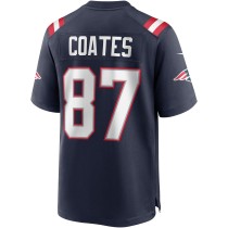 Men's New England Patriots Ben Coates Number 87 Nike Navy Game Retired Player Jersey