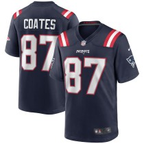 Men's New England Patriots Ben Coates Number 87 Nike Navy Game Retired Player Jersey