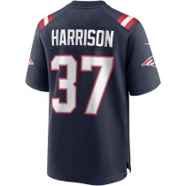 Men's New England Patriots Rodney Harrison Number 37 Nike Navy Game Retired Player Jersey