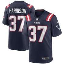 Men's New England Patriots Rodney Harrison Number 37 Nike Navy Game Retired Player Jersey