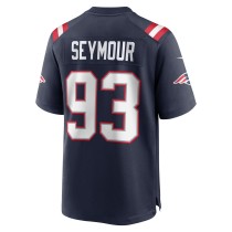 Men's New England Patriots Richard Seymour Number 93 Nike Navy Retired Player Game Jersey