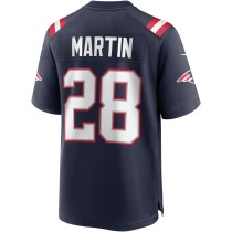 Men's New England Patriots Curtis Martin Number 28 Nike Navy Game Retired Player Jersey