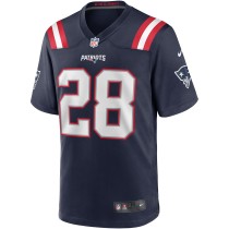 Men's New England Patriots Curtis Martin Number 28 Nike Navy Game Retired Player Jersey