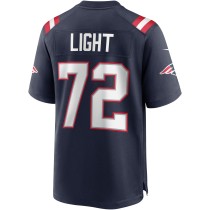 Men's New England Patriots Matt Light Number 72 Nike Navy Game Retired Player Jersey