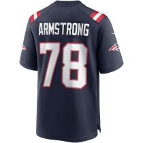 Men's New England Patriots Bruce Armstrong Number 78 Nike Navy Game Retired Player Jersey