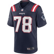 Men's New England Patriots Bruce Armstrong Number 78 Nike Navy Game Retired Player Jersey