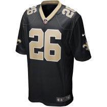 Men's New Orleans Saints Deuce McAllister Number 26 Nike Black Game Retired Player Jersey