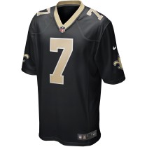 Men's New Orleans Saints Morten Andersen Number 7 Nike Black Game Retired Player Jersey