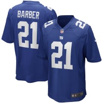 Men's New York Giants Tiki Barber Number 21 Nike Royal Game Retired Player Jersey