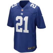 Men's New York Giants Tiki Barber Number 21 Nike Royal Game Retired Player Jersey