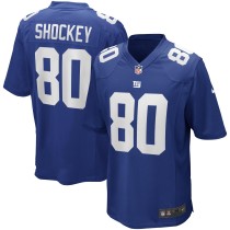 Men's New York Giants Jeremy Shockey Number 80 Nike Royal Game Retired Player Jersey