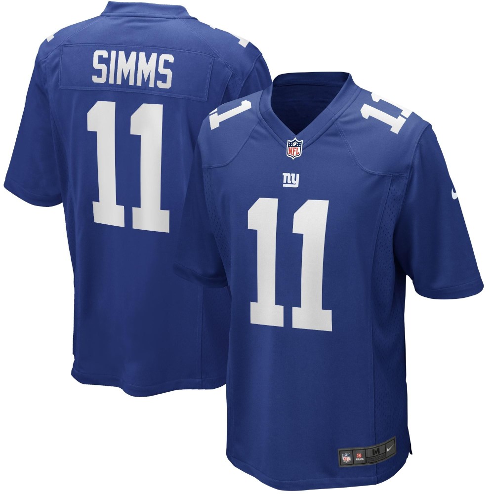 Men's New York Giants Phil Simms Number 11 Nike Royal Game Retired Player Jersey