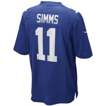 Men's New York Giants Phil Simms Number 11 Nike Royal Game Retired Player Jersey