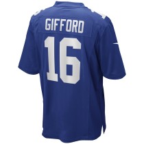 Men's New York Giants Frank Gifford Number 16 Nike Royal Game Retired Player Jersey