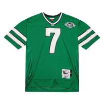 Men's New York Jets Boomer Esiason Number 7 Mitchell & Ness Kelly Green 1993 Authentic Throwback Retired Player Pocket Jersey