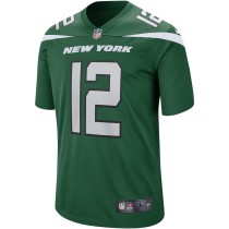 Men's New York Jets Joe Namath Number 12 Nike Gotham Green Game Retired Player Jersey