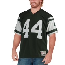 Men's New York Jets John Riggins Number 44 Mitchell & Ness Green Retired Player Legacy Replica Jersey