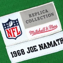 Men's New York Jets Joe Namath Number 12 Mitchell & Ness Green Retired Player Legacy Replica Jersey