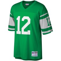 Men's New York Jets Joe Namath Number 12 Mitchell & Ness Green Retired Player Legacy Replica Jersey