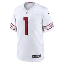 Men's Arizona Cardinals Kyler Murray Number 1 White Nike Game Player Jersey