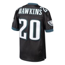 Men's Philadelphia Eagles 2003 Brian Dawkins Number 20 Mitchell & Ness Black Authentic Throwback Retired Player Jersey