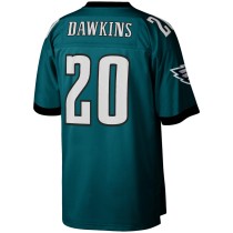 Men's Philadelphia Eagles Brian Dawkins Number 20 Mitchell & Ness Green Legacy Replica Jersey