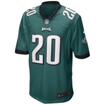 Men's Philadelphia Eagles Brian Dawkins Number 20 Nike Midnight Green Game Retired Player Jersey