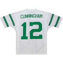 Men's Philadelphia Eagles 1994 Randall Cunningham Number 12 Mitchell & Ness White Authentic Throwback Retired Player Jersey