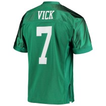 Men's Philadelphia Eagles 2010 Michael Vick Number 7 Mitchell & Ness Kelly Green Authentic Throwback Retired Player Jersey