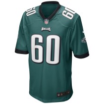 Men's Philadelphia Eagles Chuck Bednarik Number 60 Nike Midnight Green Game Retired Player Jersey