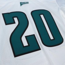 Men's Philadelphia Eagles 1996 Brian Dawkins Number 20 Mitchell & Ness White Authentic Throwback Retired Player Jersey