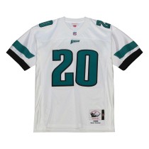 Men's Philadelphia Eagles 1996 Brian Dawkins Number 20 Mitchell & Ness White Authentic Throwback Retired Player Jersey