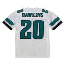 Men's Philadelphia Eagles 1996 Brian Dawkins Number 20 Mitchell & Ness White Authentic Throwback Retired Player Jersey