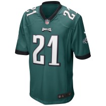 Men's Philadelphia Eagles Eric Allen Number 21 Nike Midnight Green Game Retired Player Jersey