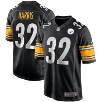 Men's Pittsburgh Steelers Franco Harris Number 32 Nike Black Game Retired Player Jersey