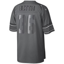 Men's Pittsburgh Steelers Jerome Bettis Number 36 Mitchell & Ness Charcoal 1996 Retired Player Metal Legacy Jersey