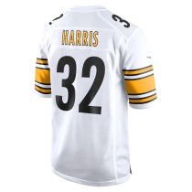 Men's Pittsburgh Steelers Franco Harris Number 32 Nike White Retired Player Jersey